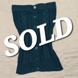 Marc Ecko Teal Cable Knit Button-Up Sweater